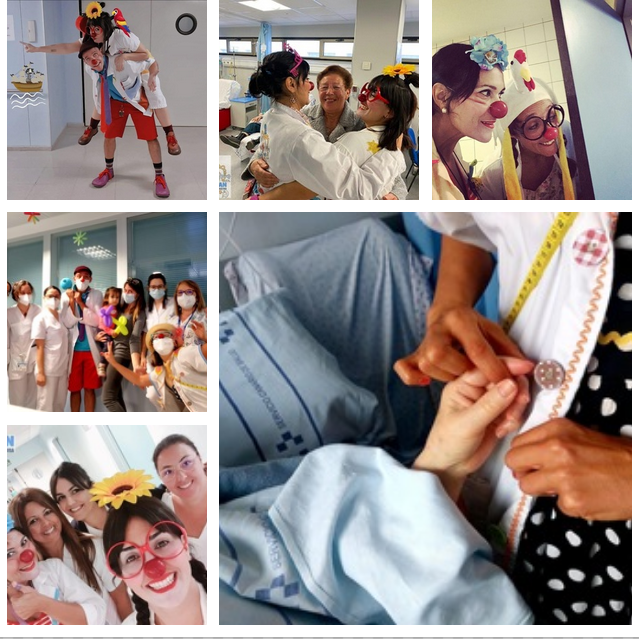 Collage de encuentros de Hospitran en el hospital